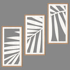 IARTTOP Abstract Mountain Wood Wall Art Large geometric Forest Pine Trees Wooden Wall Decor Boho Sun Nature Landscape Wall Decor for Bedroom Living Room Office-16 x32 Inch Set of 3