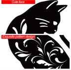 URATOT 3 Pack Metal Cat Garden Statues Black Cat Silhouette Cats Decorative Stakes Garden Outdoor Statues Animal Stakes for Yard Decor and Lawn Ornaments