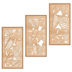 IARTTOP Abstract Mountain Wood Wall Art Large geometric Forest Pine Trees Wooden Wall Decor Boho Sun Nature Landscape Wall Decor for Bedroom Living Room Office-16 x32 Inch Set of 3