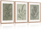 CHDITB Mountain Framed Canvas Wall Art Set of 3, 24"x36" Country Woodcut Style Wall Decor, Forest Nature Wilderness Wall Painting, Large Modern Art Prints for Living Room, Bedroom, Farmhouse, Office
