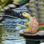 Turtle Statue for Outdoor Decor, Garden Turtle Figurine for Pond, Lawn, Patio, Resin Tortoise Ornament for Home & Yard