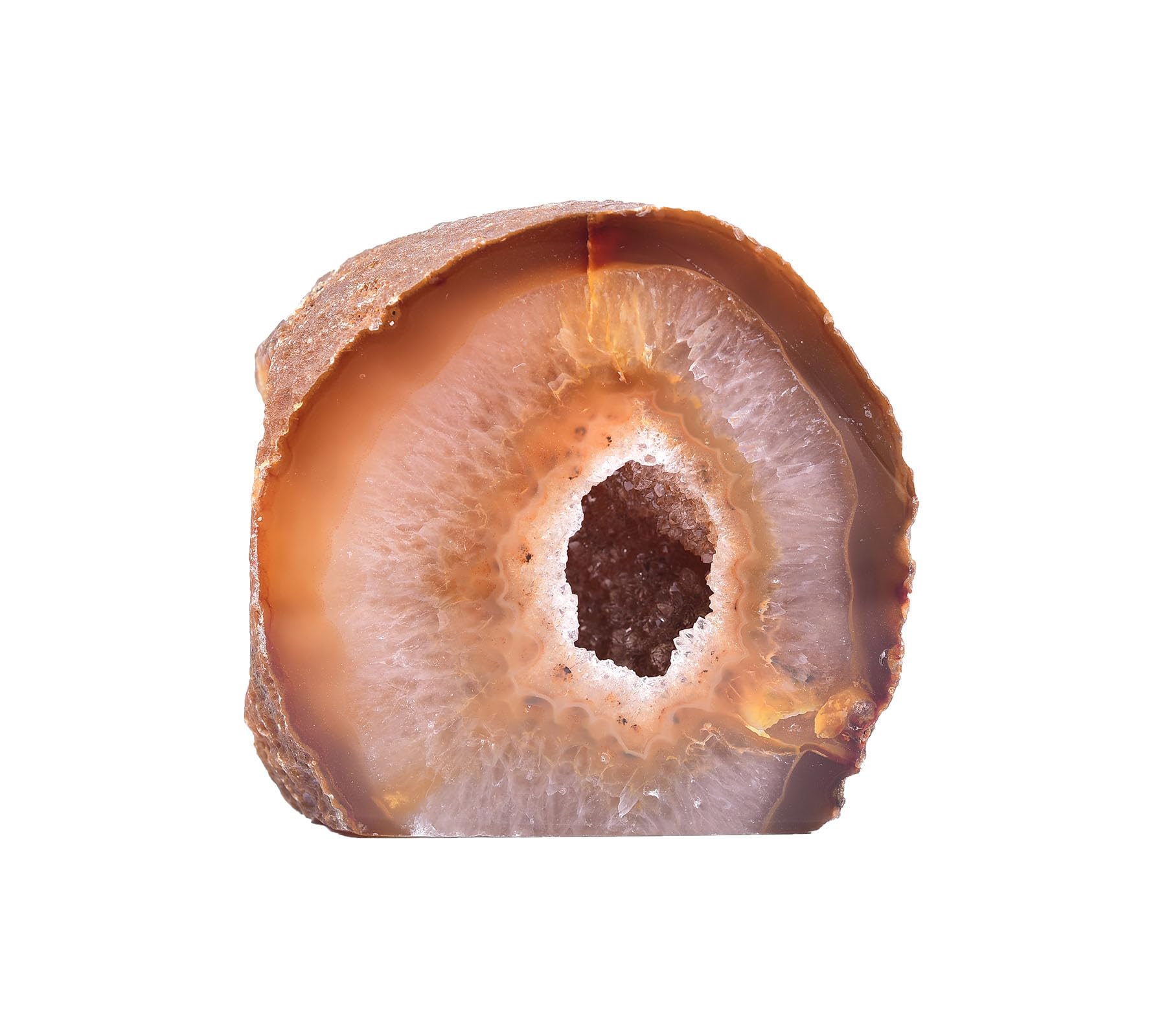 AMOYSTONE Teal Agate Geode Decor, Natural Agate Crystal Rock for Healing, Small Irregular Stone for Bedroom, Office, Desk (1-1.5 Lbs)