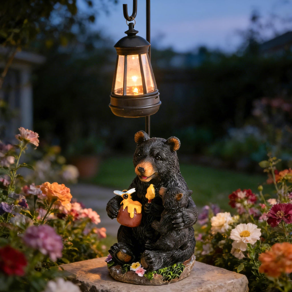 Pohabery Solar Frog Garden Statue - Outdoor Waterproof Decor with Umbrella LED Lights, Funny Relaxing Frog Figurine, Patio Balcony Lawn Ornament, Unique Animal Sculpture Gift