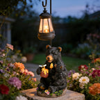 Pohabery Solar Frog Garden Statue - Outdoor Waterproof Decor with Umbrella LED Lights, Funny Relaxing Frog Figurine, Patio Balcony Lawn Ornament, Unique Animal Sculpture Gift