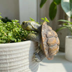Turtle Statue for Outdoor Decor, Garden Turtle Figurine for Pond, Lawn, Patio, Resin Tortoise Ornament for Home & Yard