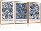 LHIUEM Vintage Woodcut Mountain Framed Canvas Wall Art,Forest Pine Tree Boho Wall Decor,Wilderness Sunset Landscape Artwork for Living Room,Bedroom,Dining Room,Office -16"x24"x3