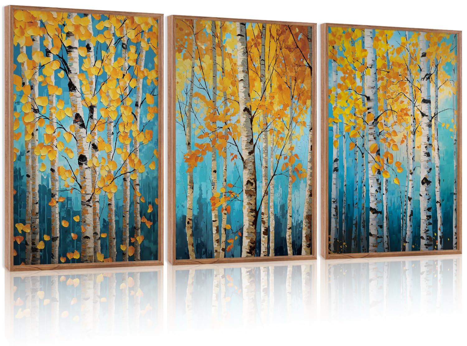 LHIUEM Vintage Woodcut Mountain Framed Canvas Wall Art,Forest Pine Tree Boho Wall Decor,Wilderness Sunset Landscape Artwork for Living Room,Bedroom,Dining Room,Office -16"x24"x3