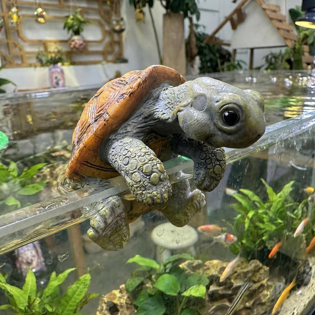 Turtle Statue for Outdoor Decor, Garden Turtle Figurine for Pond, Lawn, Patio, Resin Tortoise Ornament for Home & Yard