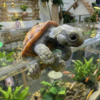 Turtle Statue for Outdoor Decor, Garden Turtle Figurine for Pond, Lawn, Patio, Resin Tortoise Ornament for Home & Yard